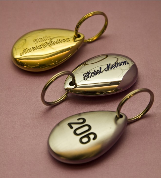 Brass key tags