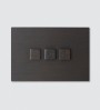 Wall electric switch plates with buttons