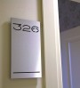 Hotel door number signs
